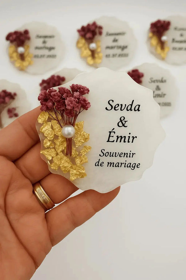 Magnet personnalisé mariage - CréaBySana