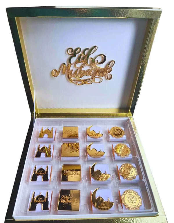 Coffret chocolats Aïd personnalisé — 9 16 ou 24 pièces | CréaBySana
