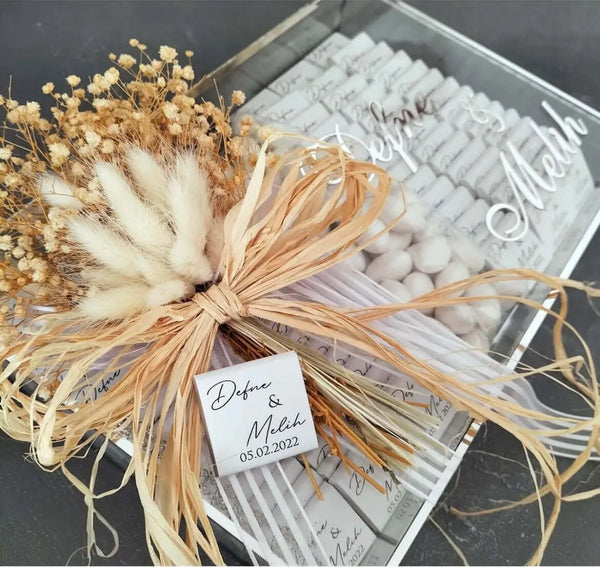 Coffret cadeau mariage personnalisé — 100 chocolats et dragées | CréaBySana