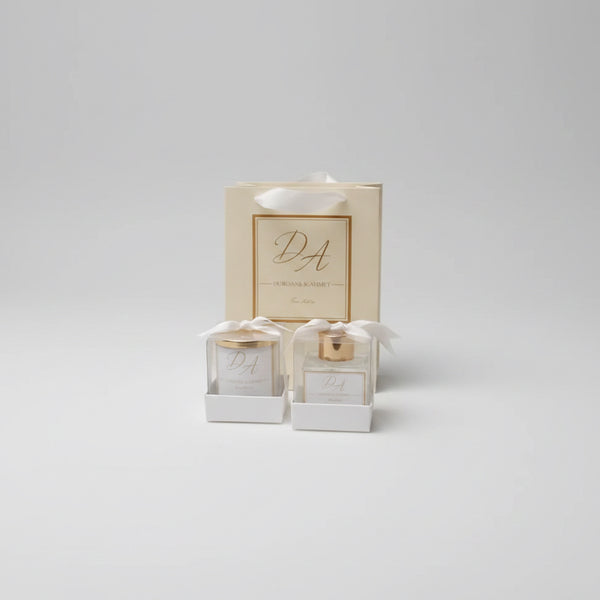 Bougie ambiance parfum vanille personnalisée — cadeau invité mariage | CréaBySana