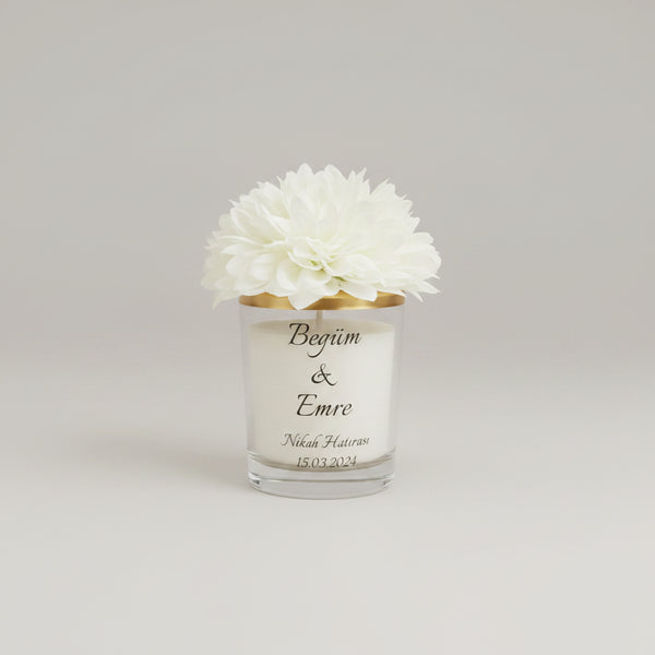 Bougie pot de verre personnalisée — contenant réutilisable cadeau | CréaBySana