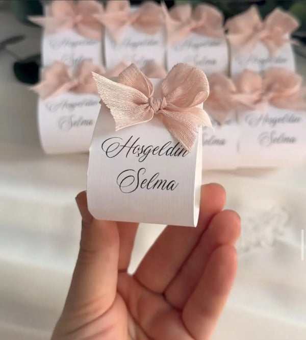 Bougie artisanale parfumée personnalisée — cadeau invité mariage | CréaBySana