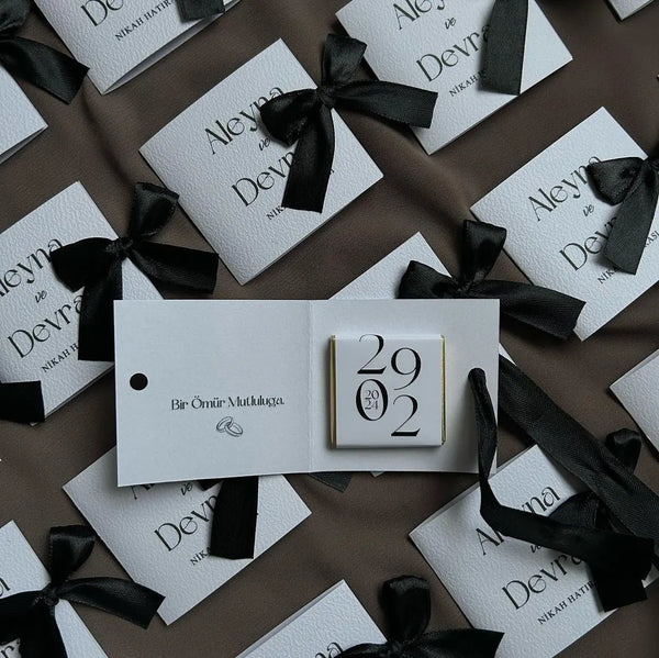 Carré de chocolat personnalisé mariage — cadeau invité gourmand | CréaBySana
