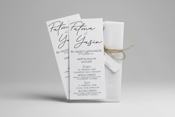 Faire-part mariage événement personnalisé — lot 50 pièces | CréaBySana