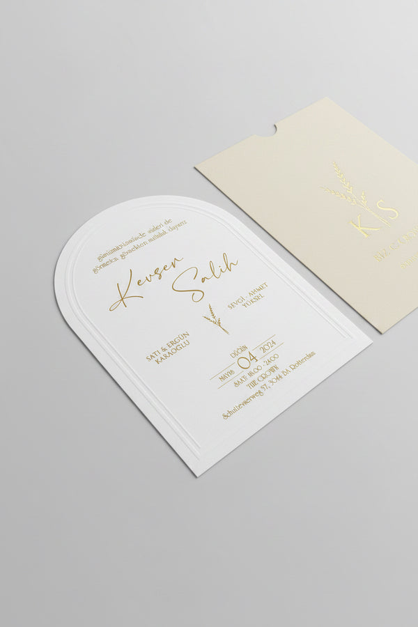 Carte invitation Zara personnalisée — lot 50 pièces mariage | CréaBySana