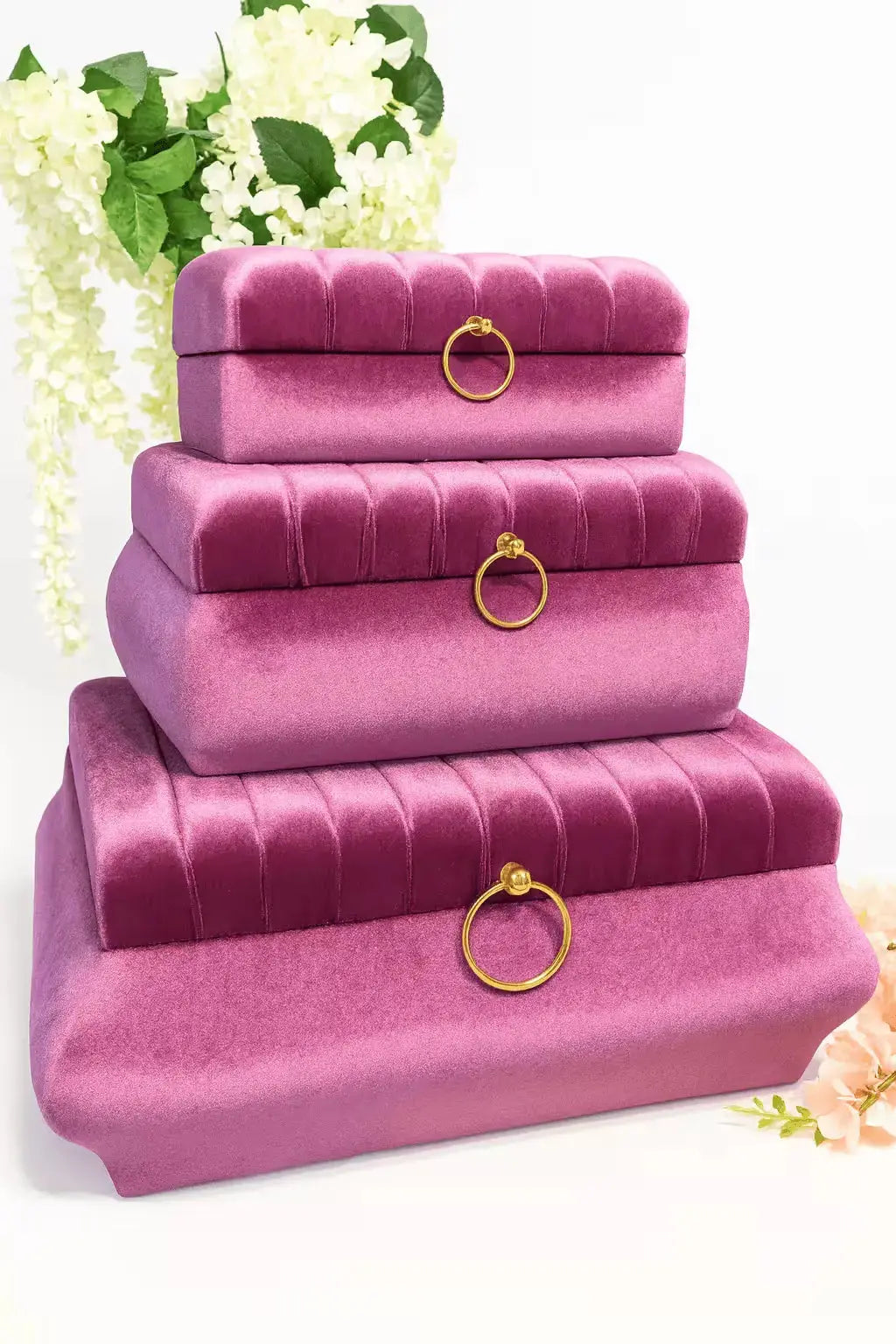 Coffret trousseau mariage – velours premium & intérieur satin - CréaBySana