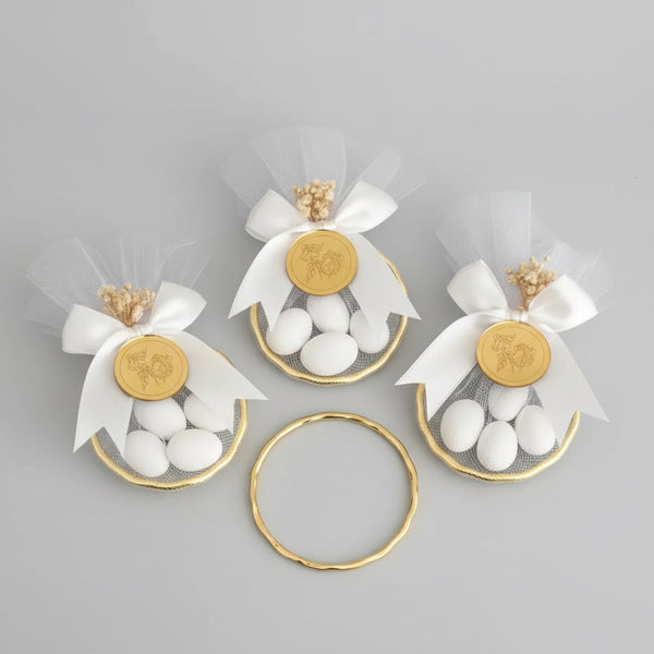 Dragées bleues mariage baptême personnalisées — cadeau invité | CréaBySana