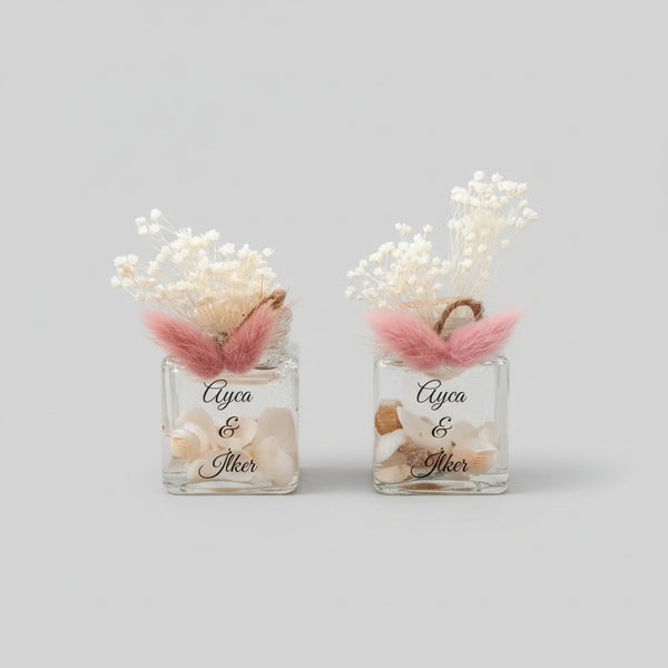 Bougie personnalisée cadeau invité mariage élégant | CréaBySana