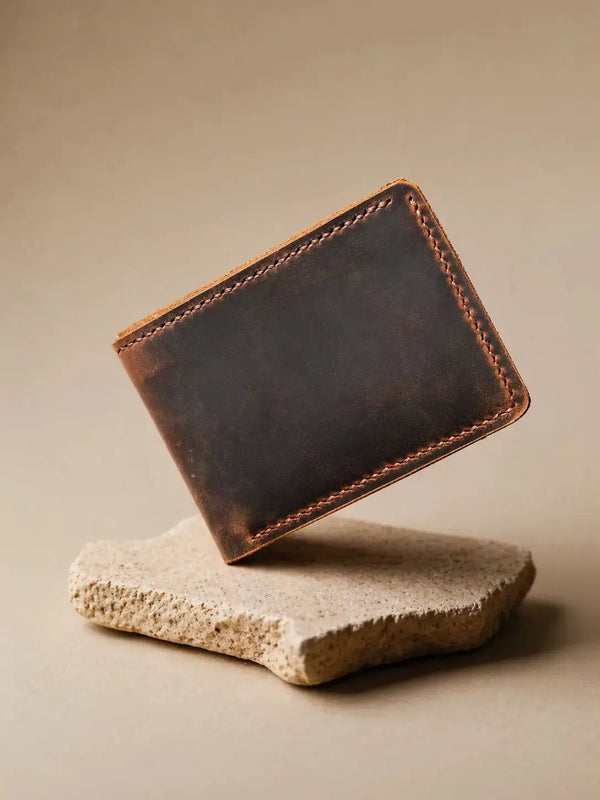 Portefeuille cuir personnalisé — cadeau unique homme durable | CréaBySana