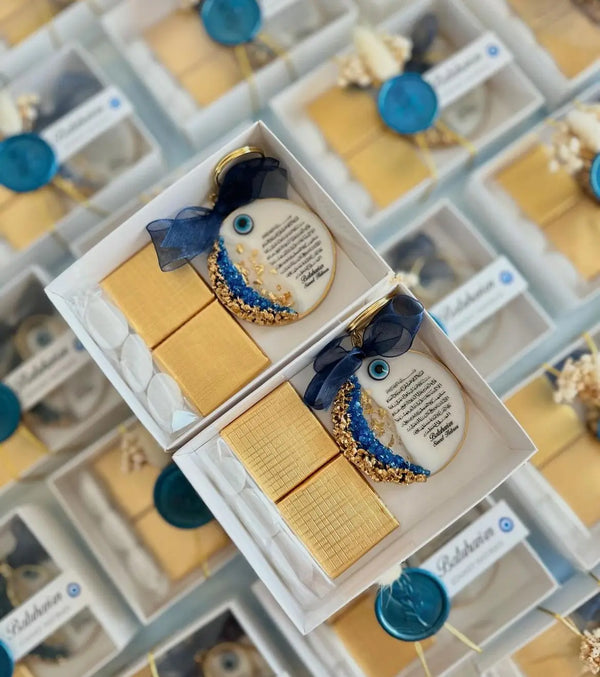 Magnet avec chocolat et dragée mariage — cadeau invité gourmand | CréaBySana