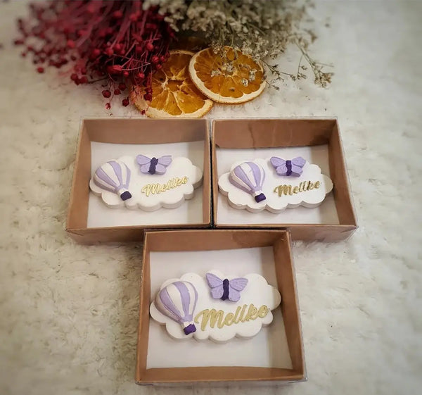 Magnet montgolfière nuage personnalisé — cadeau invité | CréaBySana
