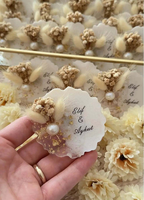 Magnet personnalisé mariage et baptême — lot souvenir | CréaBySana