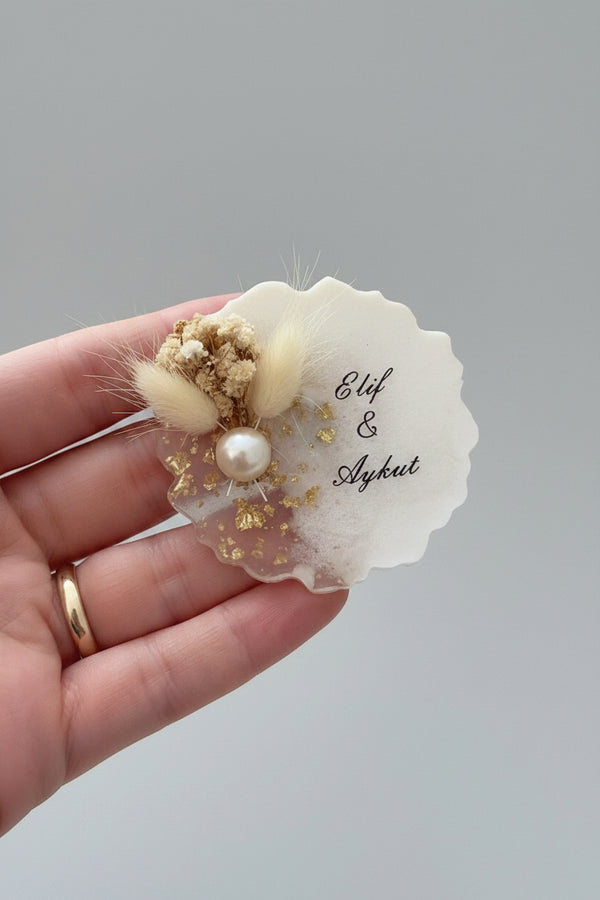Magnet personnalisé mariage et baptême — lot souvenir | CréaBySana
