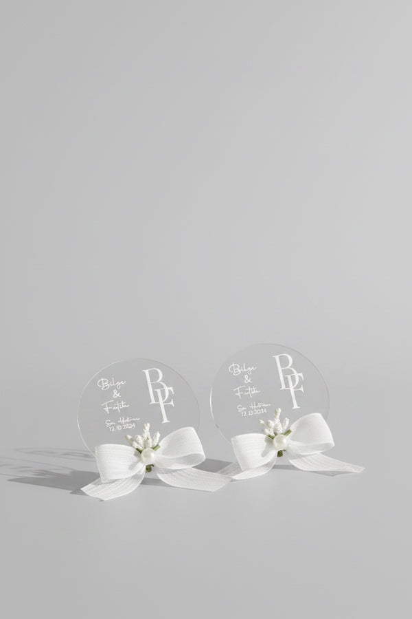Magnet personnalisé mariage événements — souvenir aimanté | CréaBySana
