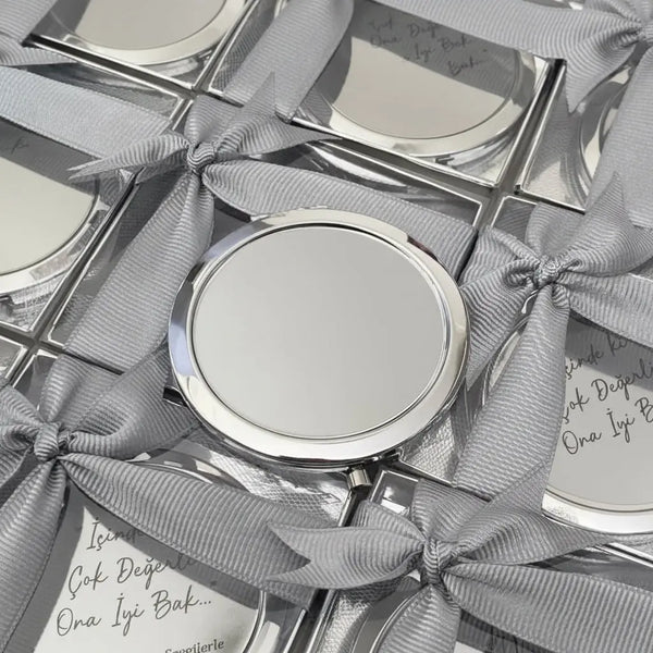Miroir de poche personnalisé — cadeau mariage EVJF demoiselle | CréaBySana