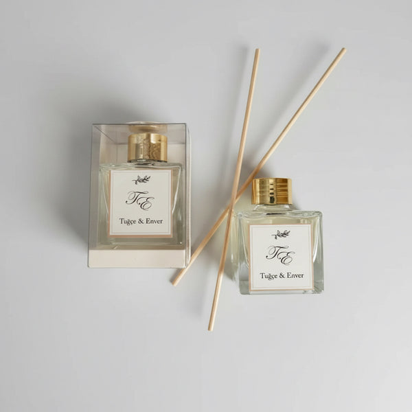 Parfum ambiance mariage bâtons rotin personnalisé — invité | CréaBySana