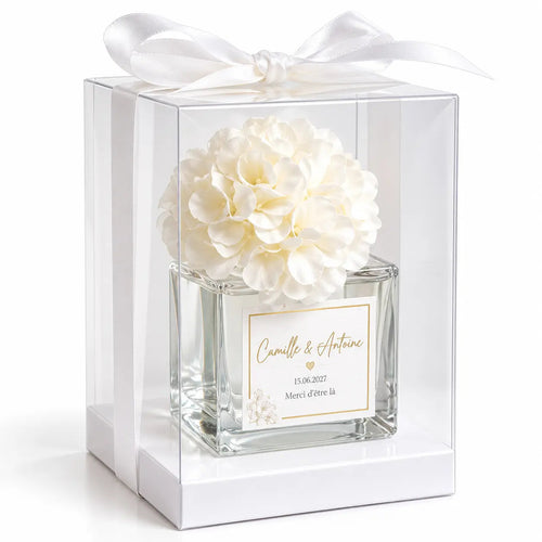 Parfum d'Ambiance Personnalisé – Cadeau Invité bougie personnalisé CréaBySana