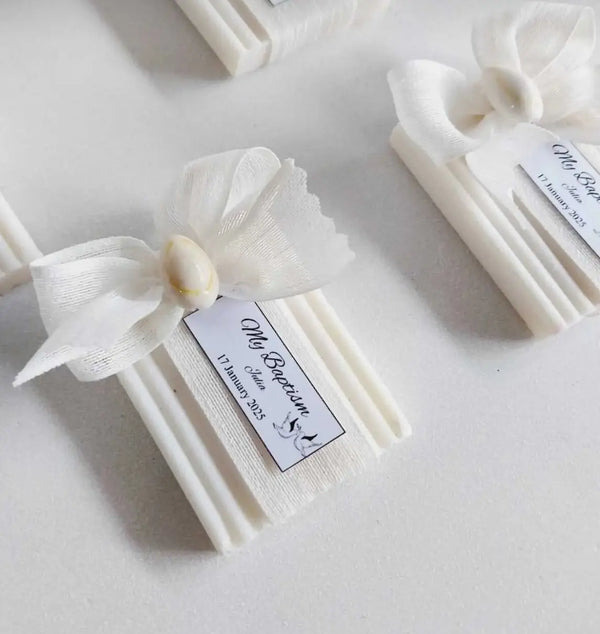 Savon personnalisé prénom mariage — cadeau invité élégant | CréaBySana