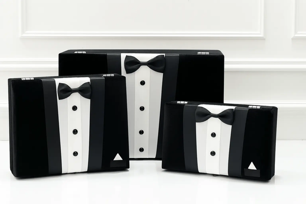 Trousseau mariage homme coffret smoking personnalisé — élégance | CréaBySana