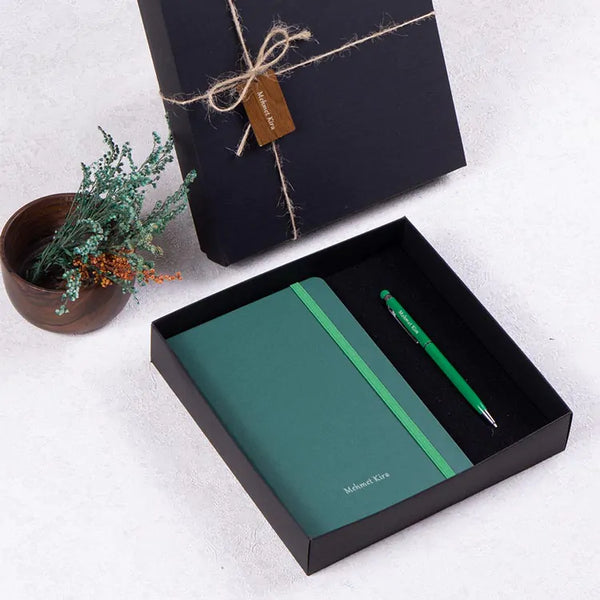 Bloc note personnalisé vert