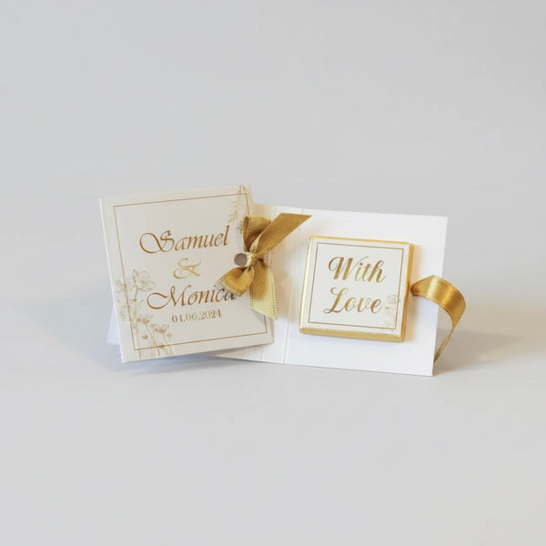 Carré de chocolat mariage personnalisé — souvenir douceur | CréaBySana