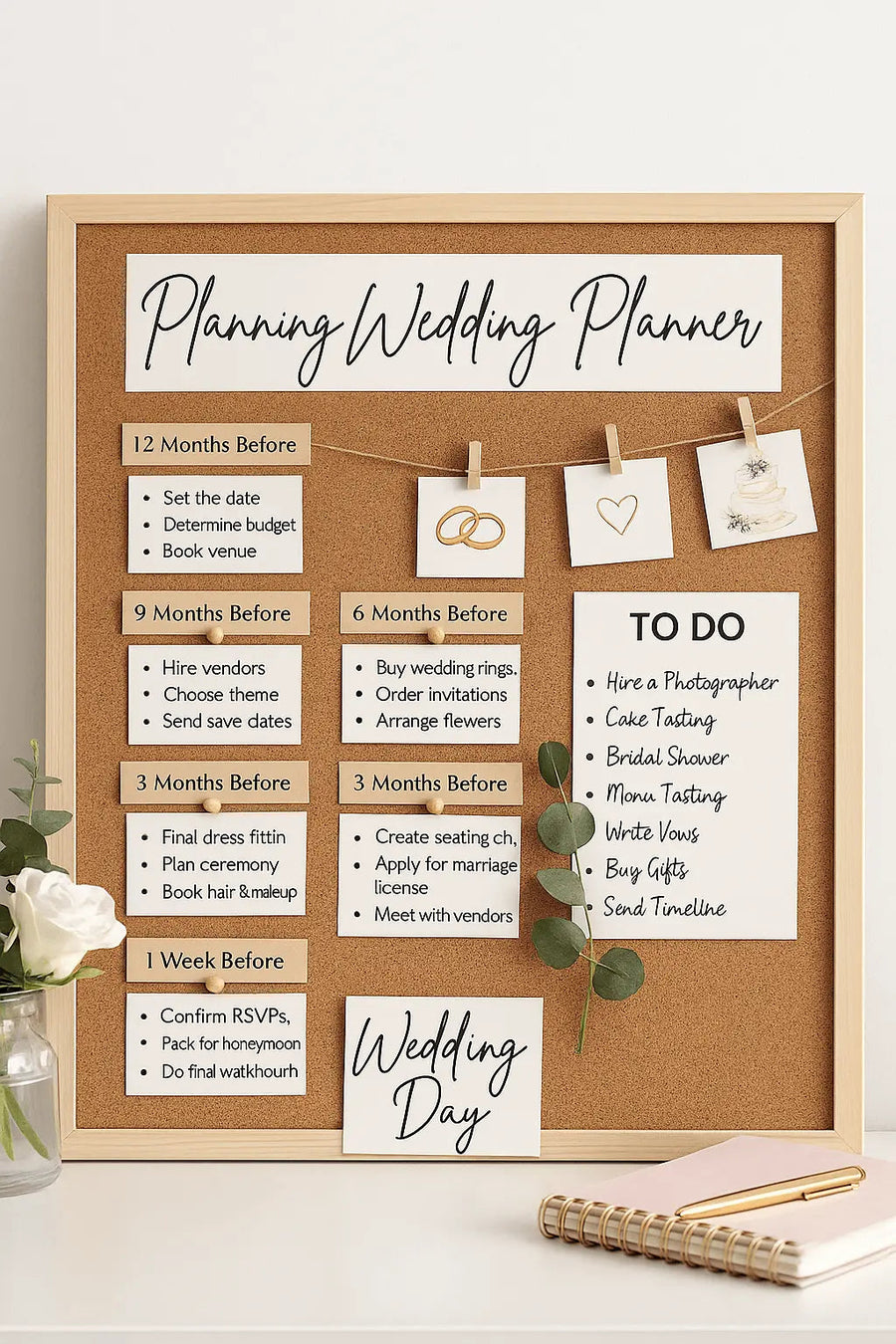 Planning mariage : le rétro-planning complet, mois par mois