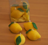 Bougies citron personnalisées — cadeau décoratif gourmet | CréaBySana