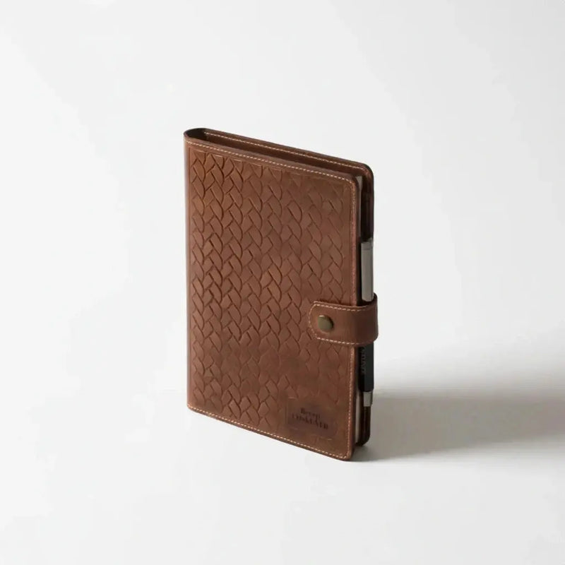 Carnet personnalisé cuir entreprise — logo gravure premium | CréaBySana