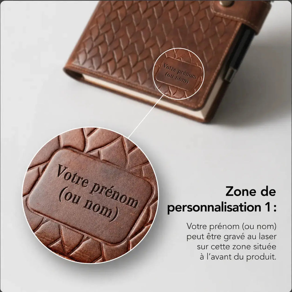 Bloc Note Publicitaire en Cuir