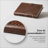 Bloc Note Publicitaire en Cuir CréaBySana