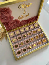Chocolats fins personnalisés mariage — boîte cadeau invité | CréaBySana