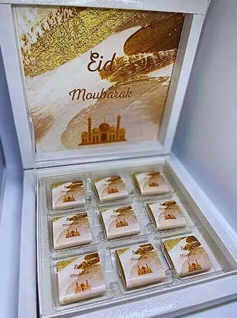 Boite de chocolat personnalisé Eid - CréaBySana