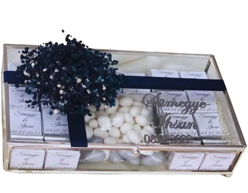 Boîte chocolat mariage personnalisée — cadeau invité premium | CréaBySana