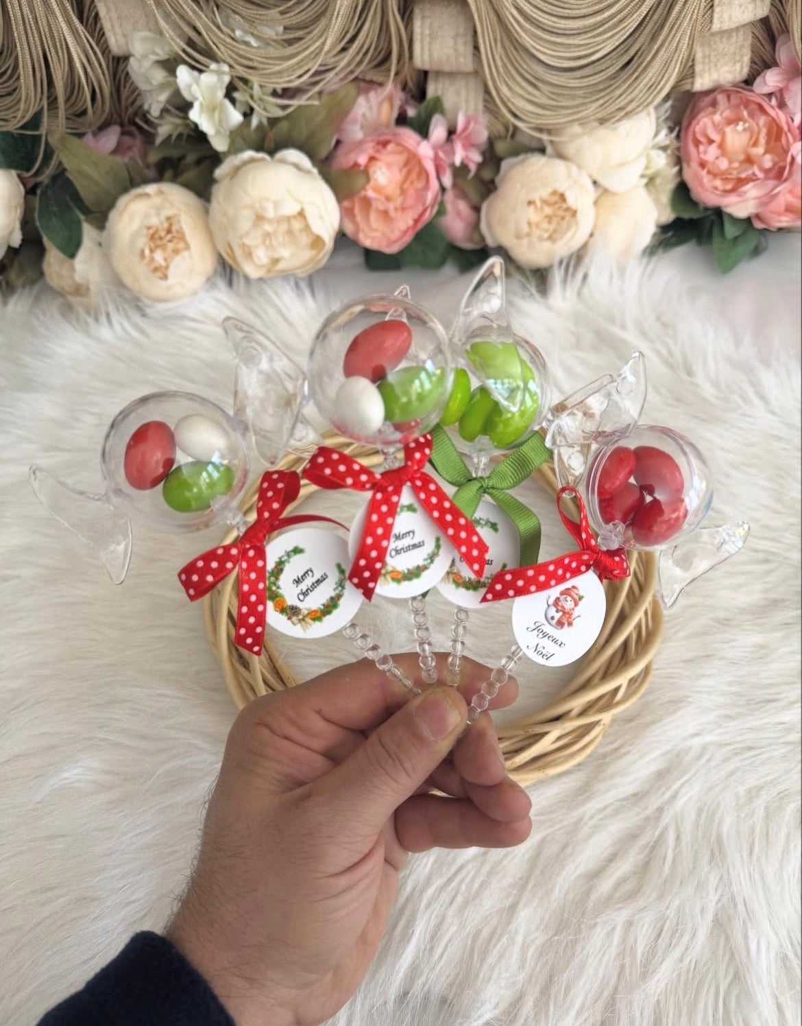 Bonbonnière Baptême Personnalisée – Cadeau Invité Original avec Dragées CréaBySana