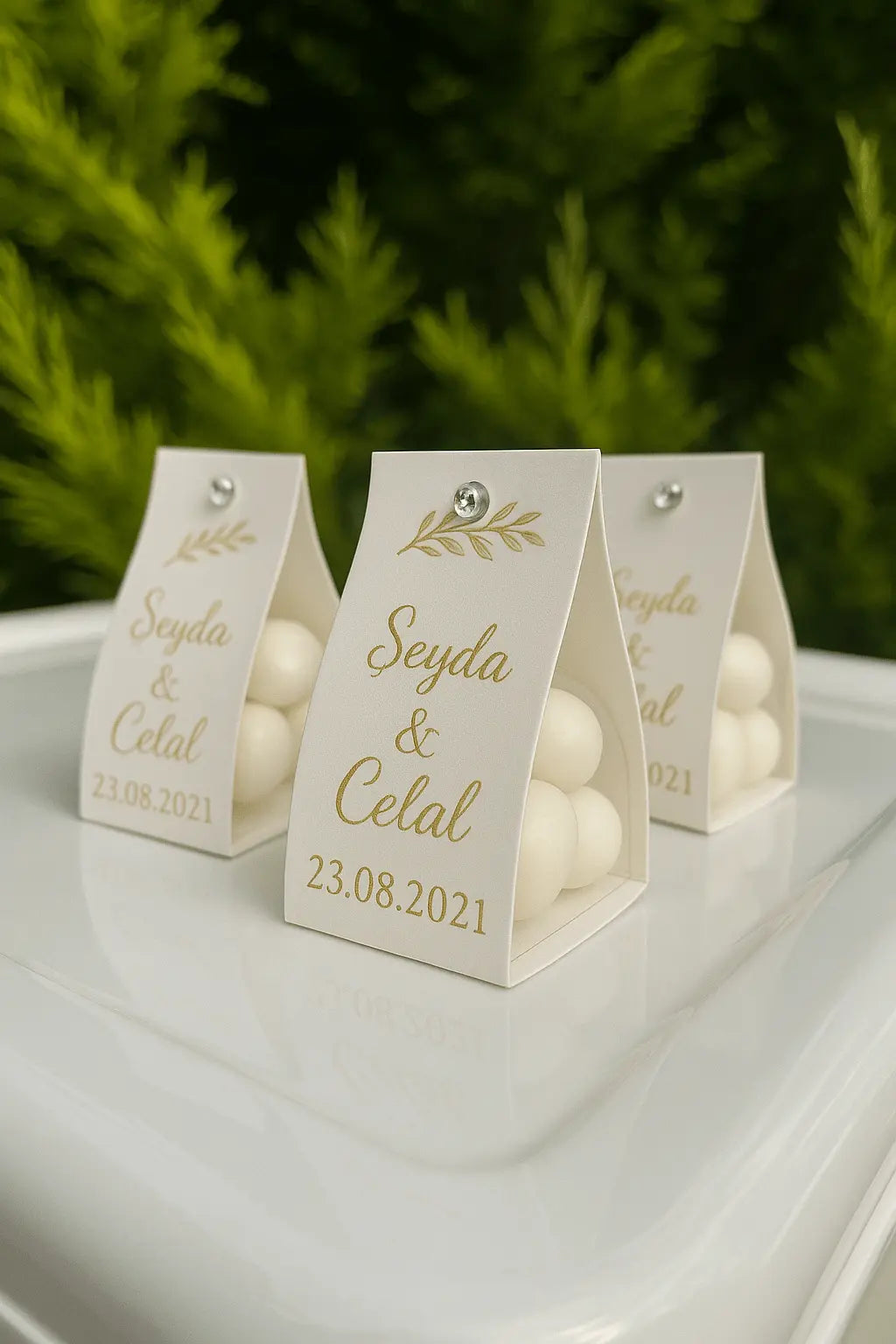 🕯️ Bougie Invité Mariage Personnalisée – Cadeau d’invité élégant CréaBySana