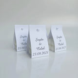 Bougie invité mariage élégante — personnalisée prénoms date | CréaBySana
