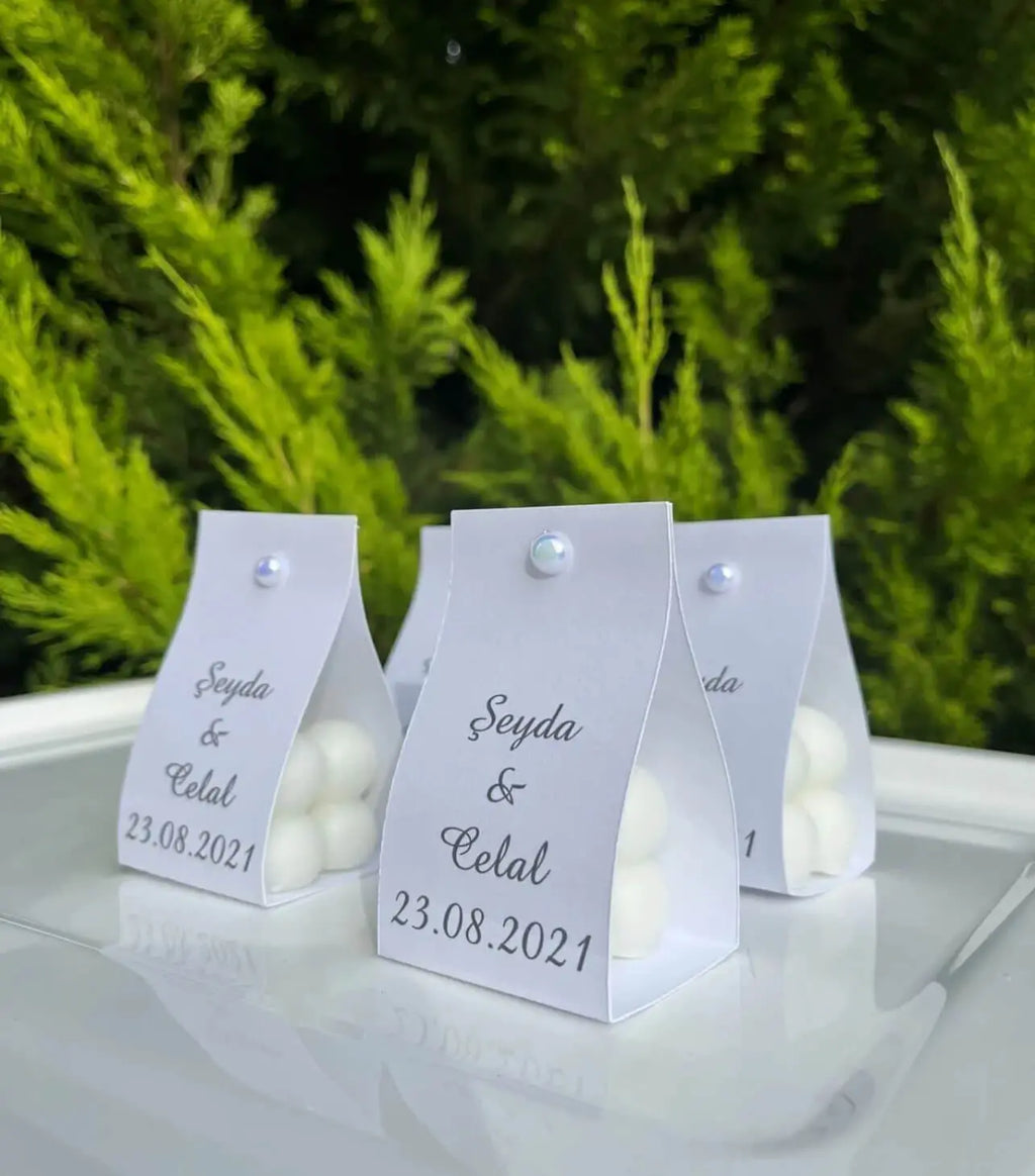 Bougie Invité Mariage Personnalisée – Cadeau d’invité élégant CréaBySana