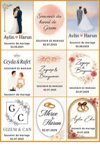 Bougie Invité Mariage Personnalisée – Cadeau d’invité élégant CréaBySana