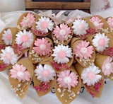 Bougies fleurs décoratives mariage baptême — cadeau invité | CréaBySana