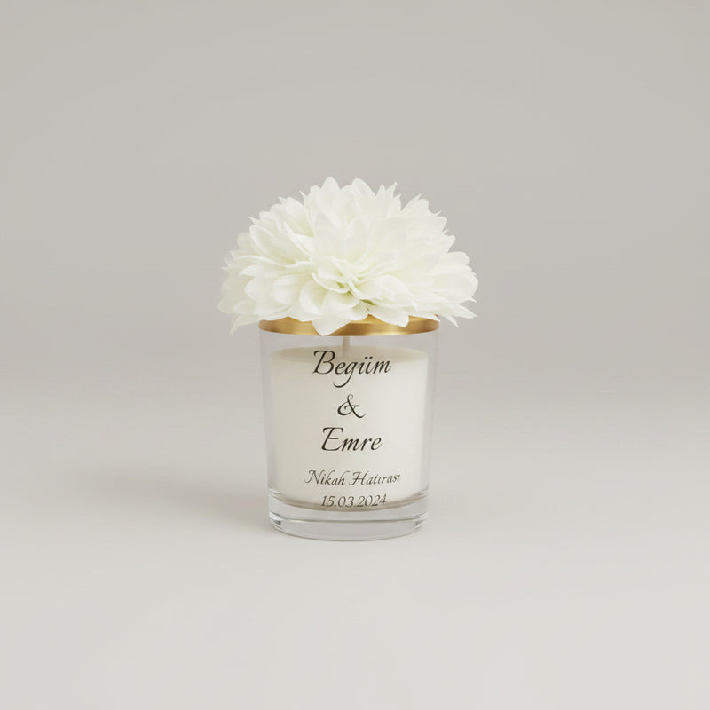 Bougie pot de verre personnalisée — contenant réutilisable cadeau | CréaBySana