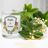 Bougie publicitaire personnalisée mariage entreprise — lot | CréaBySana