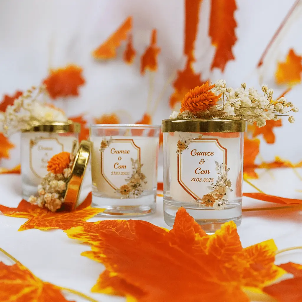 Bougie personnalisée publicitaire – Idée originale pour événements et mariages CréaBySana