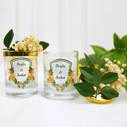 Bougie personnalisée publicitaire – Idée originale pour événements et mariages CréaBySana