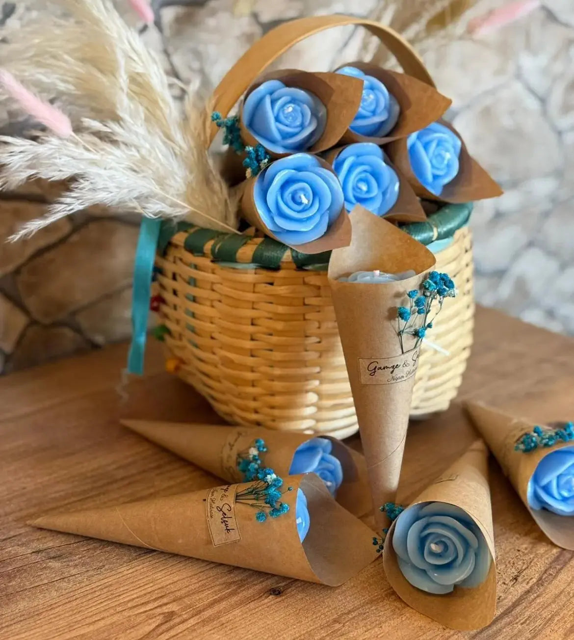 Bougie rose CréaBySana