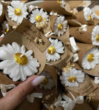 Bougie fleurs décoratives personnalisée — souvenir invité | CréaBySana