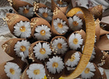 Bougies florales décoratives mariage — lot cadeau invité | CréaBySana