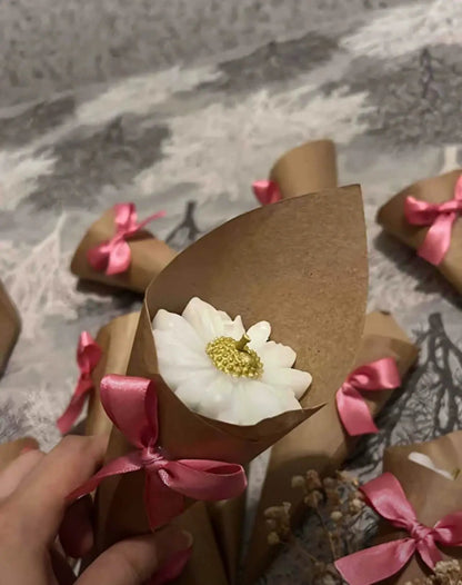 Bougies fleurs décoratives – Cadeaux invités mariage, baptême ou anniversaire CréaBySana