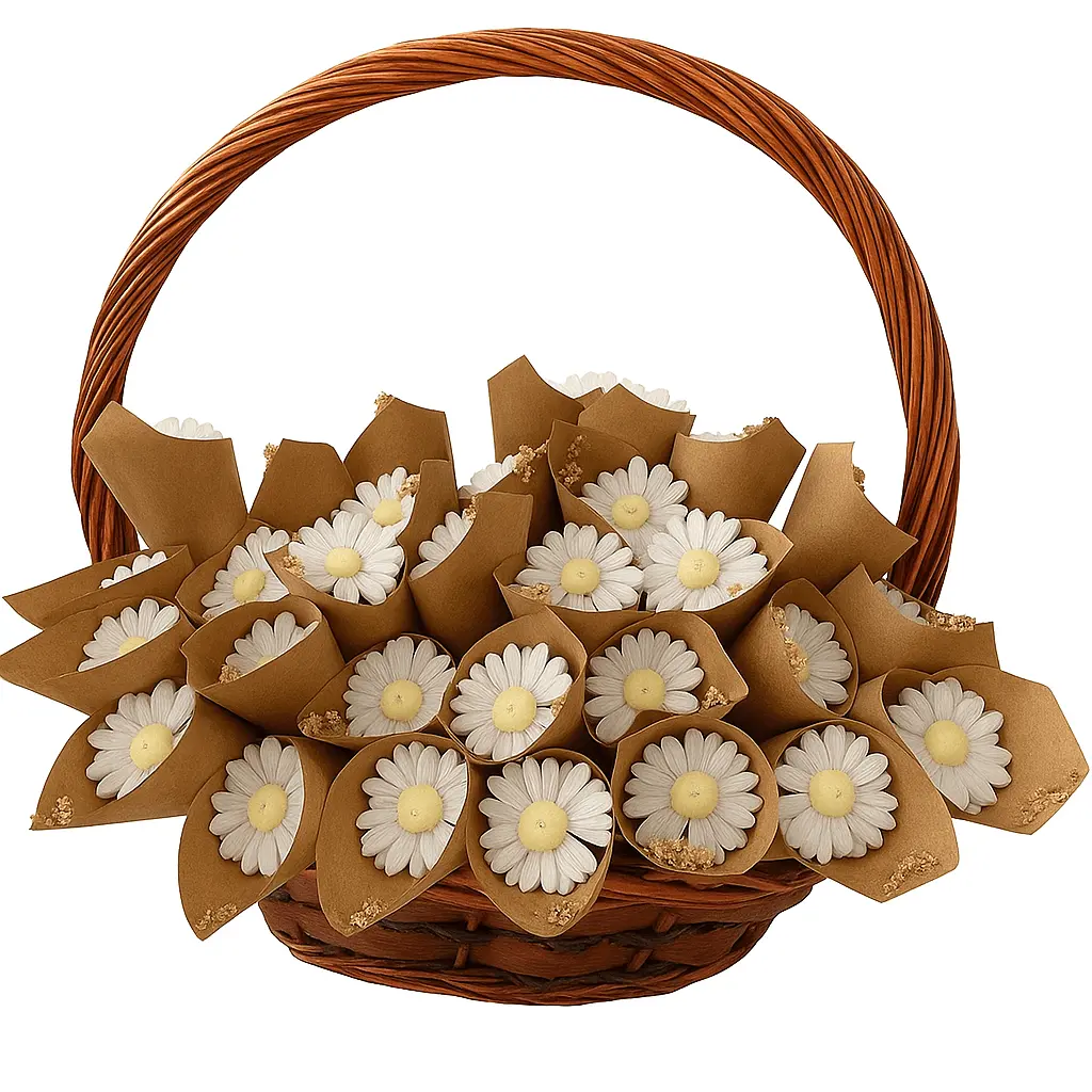 Bougies fleurs décoratives – Cadeaux invités mariage, baptême ou anniversaire CréaBySana