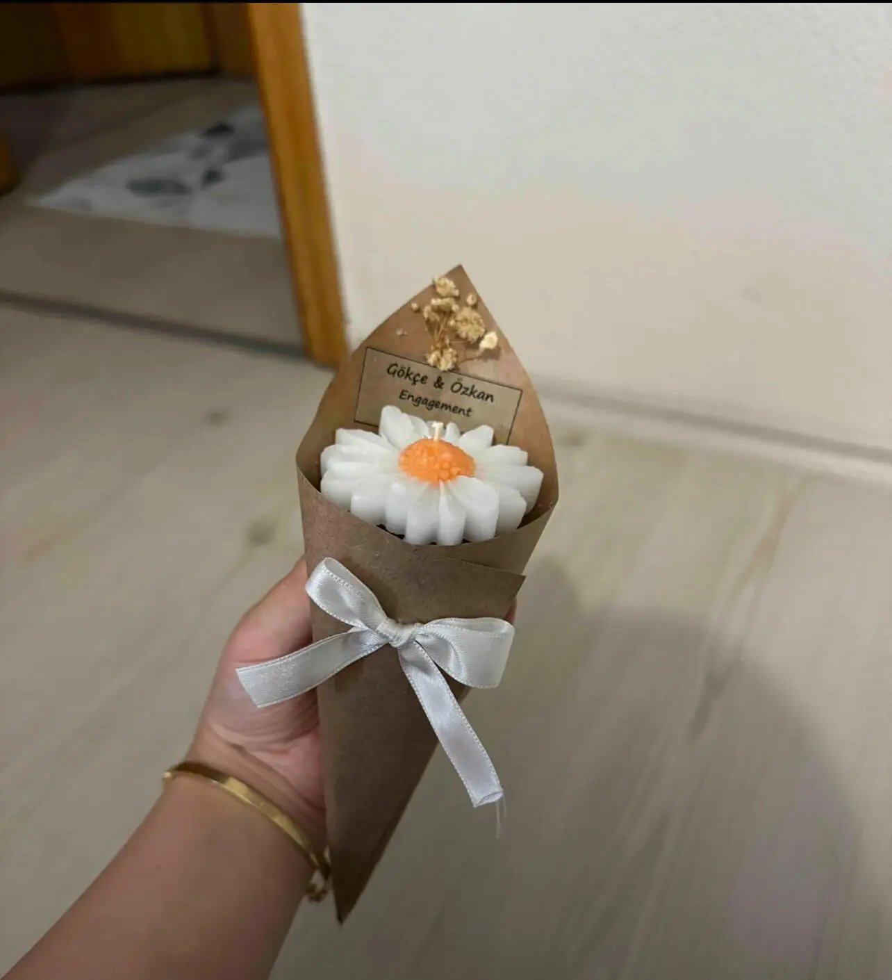 Bougies fleurs décoratives – Cadeaux invités mariage, baptême ou anniversaire CréaBySana