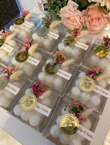 Bougie mariage personnalisée — cadeau invité artisanal | CréaBySana